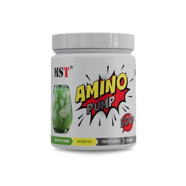 Amino Pump Powder 500 g Green Apple - High Quality Amino Acids Blend for Muscle Building, Training and Regeneration - Refreshing Taste - Ideal for Fitness and Bodybuilding