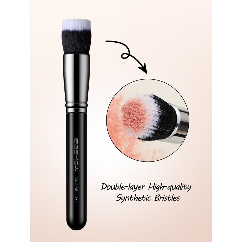 EIGSHOW Stippling Brush, Professional Makeup Brush (F611)