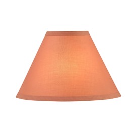 Aspen Creative 56004, Hardback Empire Transitional UNO Lamp Shade, Coral Orange, 4" Top x 10" Bottom x 7" Slant, Slip UNO 33mm