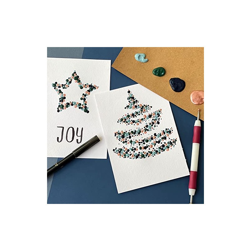 Vaessen 1009-004 Creative Embossing Tool Set, Assorted (Pack of 3)