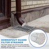 PATIKIL Gutter Guard Filter 2.5"-2", 2 Pcs PVC Termination Cap