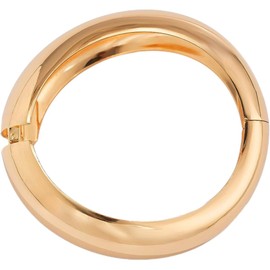 Gold Bangles for Women Cuff Bangle Bracelets Wide Chunky Gold Bracelet Open Wrist Cuff Bracelet Thick Irregular Cuff Open Wide Gold Bracelet (Golden, One Size)