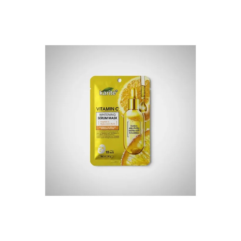 5 Mascarillas Facial Karité Vitamina C Ácido Hialurónico 30g