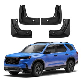 JLBMMLY Mud Flaps Compatible with 2026 Honda Pilot Accessories 2025 2024 2023 Splash Guards Winter Vehicle Sediment Protection No Need to Drill Holes