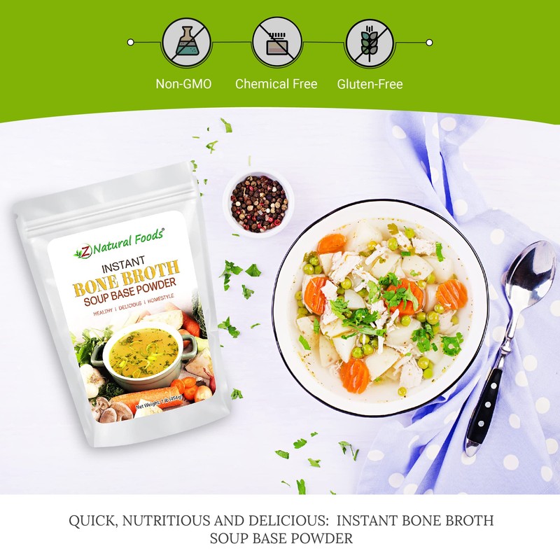Instant Bone Broth Soup Powder - Rich Umami Flavor packed