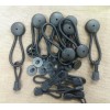 StayPut 6  BLACK Bungee Shock Cord Clip & Pull Cords & Knobs STAYPUT Tie Down Boat Cover