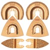 XXGO 6 Pcs Multi Tool Blades Carbide for Grit Grout