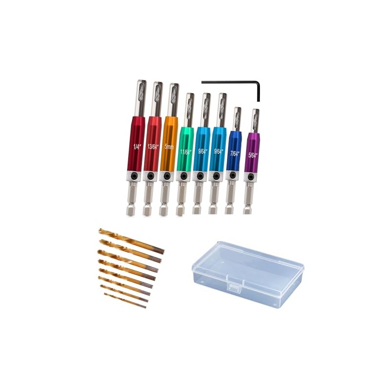 PENCLE Self Centering Drill Bit with Storage Case (Rectangle Case