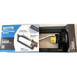 Melnor 3400 sq ft Oscillating Sprinkler Gently Sprinkling Action Pack of 1