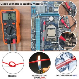 Young Dance 29PCS Multimeter Test Leads Kit with Alligator Clips, Banana Plug Test Leads and Test Probes 1000V 10A CAT III for Fluke/KAIWEETS/INNOVA Multimeter/Voltmeter/Clamp Metert