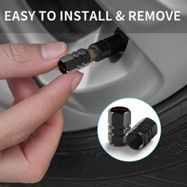 Tire Valve Stem Caps Evil Eyes Car Accessories 4-Pack - Aluminum Alloy Rust-Proof Universal Dust Covers Tire Air Cap for Car, SUV, Bike, Motorcycle Evil Eyes Gifts