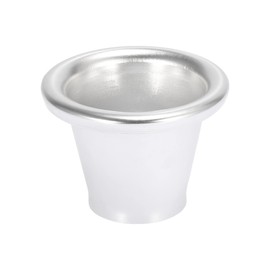 X AUTOHAUX 2 Inch Neck Aluminum Bellmouth Velocity Stack Adapter Air Intake Turbo Horn Air Inlet Decorative Cover Silver Tone