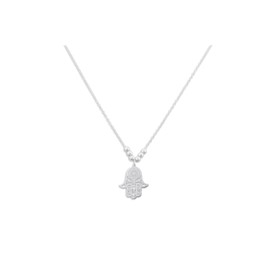 CATIVI | Cadena con Mano de Fátima Plata Esterlina 925 | 45cm longitud