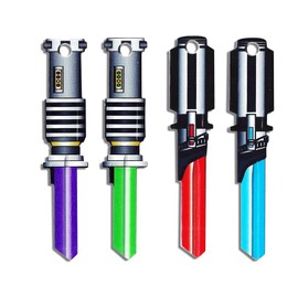 SPACE KEYS Set of 4 Lightsaber Shaped SC1#68 House Keys