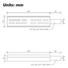 SXSJMY Drainage Channel Accessories, End Closure with Side Outlet for