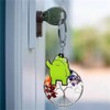 EACTEL Funny Frog Key Chain Animal Cartoon Keyrings PVC Key