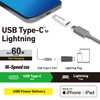 Elecom MPA-CFLMWH USB Type-C to Lightning Adapter, 60W, USB PD