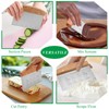 Bench Scraper Set of 2, HaSteeL Metal Dough Scraper Cutter