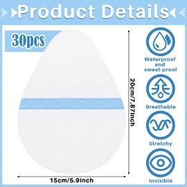 Timgle 30 Pcs Bottom Lift Tape Skinnies Thigh Lift Tape Clear Adhesive Butt Lifter Invisible Sweatproof Body Tape for Women Anti Chafing Leg Patch for Skin Round Cellulite Firming, 7.87 x 5.9 Inch