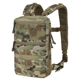 PETAC GEAR Tactical Molle Hydration Pack for 1.5L - Lightweight Water Reservoir Bag for Molle Vest Backpack, for Hiking, Hunting（MC）