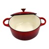 Home Cast Iron Enameled Dutch Oven Pot with Lid Sauce