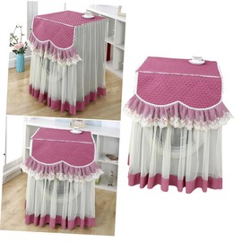 iplusmile Delicate Washing Machine Cover Purple Washer Protector for Home Use Durable and Creative Design for Dust Protection and Decoration