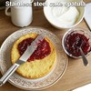 Stainless Steel Curved Icing Spatulas Set 2pc for Home Bakers