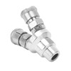 2 Way Connector G1/2 Thread Quick Coupler Carbon Steel Chrome