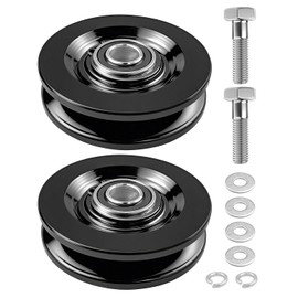90040 Carriage Wheel Kit Replacement Parts Fit for TranzSporter TP250 and TP400 Ladder Hoist Roofing/Shingle/Material, Roofing Ladder Hoist Parts (2 Pack)