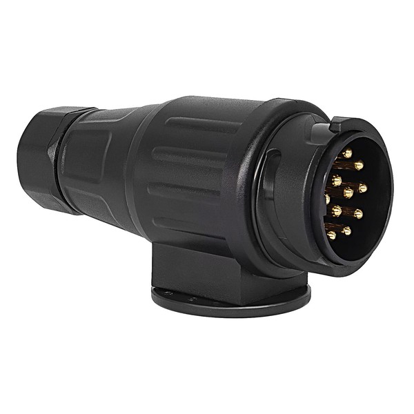 AUTOXBERT 13 Pin Trailer Plug, DC 12V Waterproof Trailer Plug
