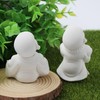 SHIDXIB 2Pcs Buddha Statue Minimalist Sandstone Buddha Ornament Monk Figurine