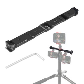 10.2" Cold Shoe Extension Bar, 360° Rotatable Extension Bracket Cold Shoe Mount Adapter, Camera Dual Mount Flash Bracket Compatible with Nikon Canon Sony Olympus DSLR Camera Camcorder DV