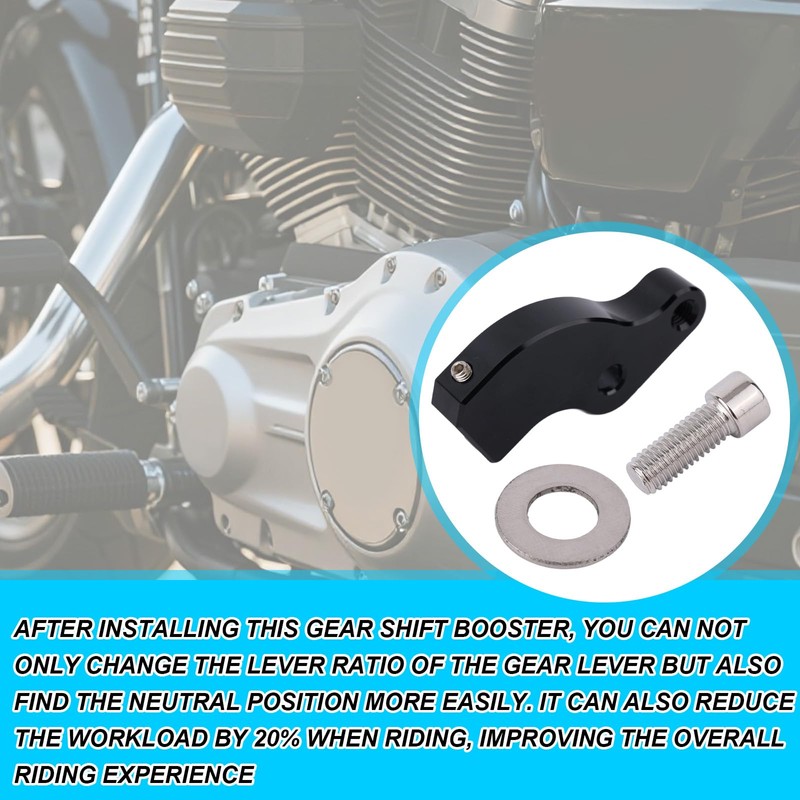 lasuroa Motorcycle Neutral Shift Assist Kit, Aluminum Alloy Easy Neutral