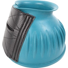 Cashel Rubber Bell Boots, Teal, Large