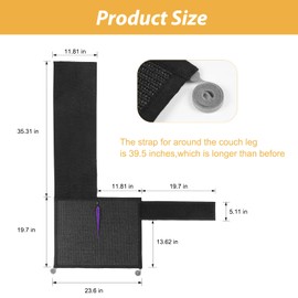 Cat Scratch Couch Protector,Cat Scratch Sofa Armest Cover with Sisal Mat and a Toy for Cat Small Animals Indoor use (Right Hand)