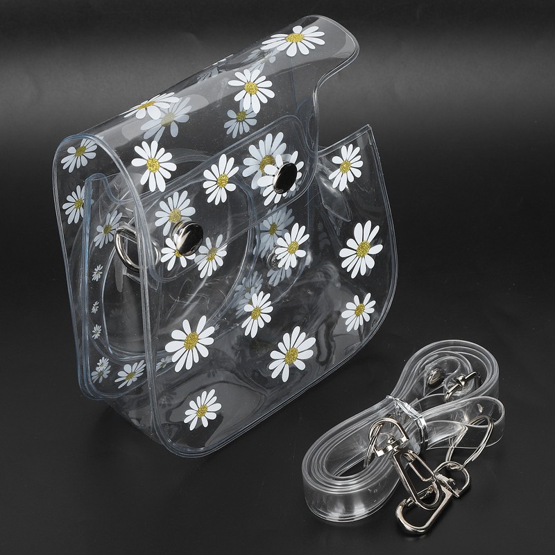 Transparent Camera Bag Daisy Pattern Single Shoulder Mini Photography Tool