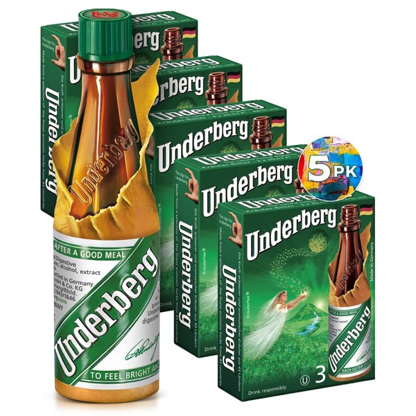 Underberg Natural Herb Bitters, 2-Ounce (Pack of 5)