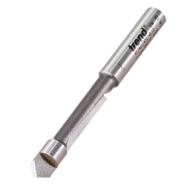 Trend Professional Pierce & Trim Cutter, 1/4 Inch Shank, 6.3mm Cut Diameter, 18mm Cut Length, Tungsten Carbide Tipped, 47/4X1/4TC