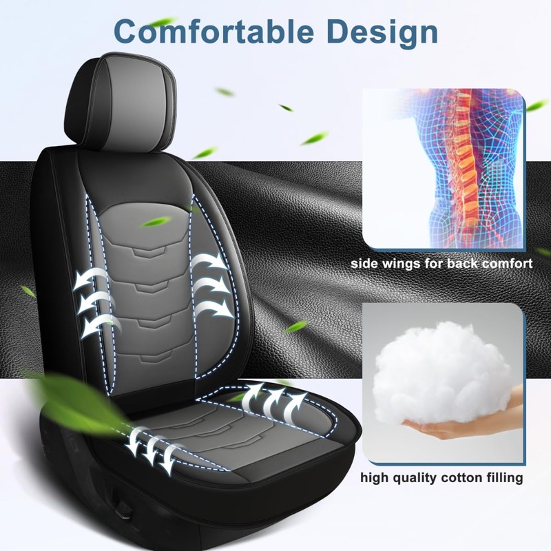 RAWAKORW Car Seat Covers Fit for GMC Acadia 2017-2024 2025