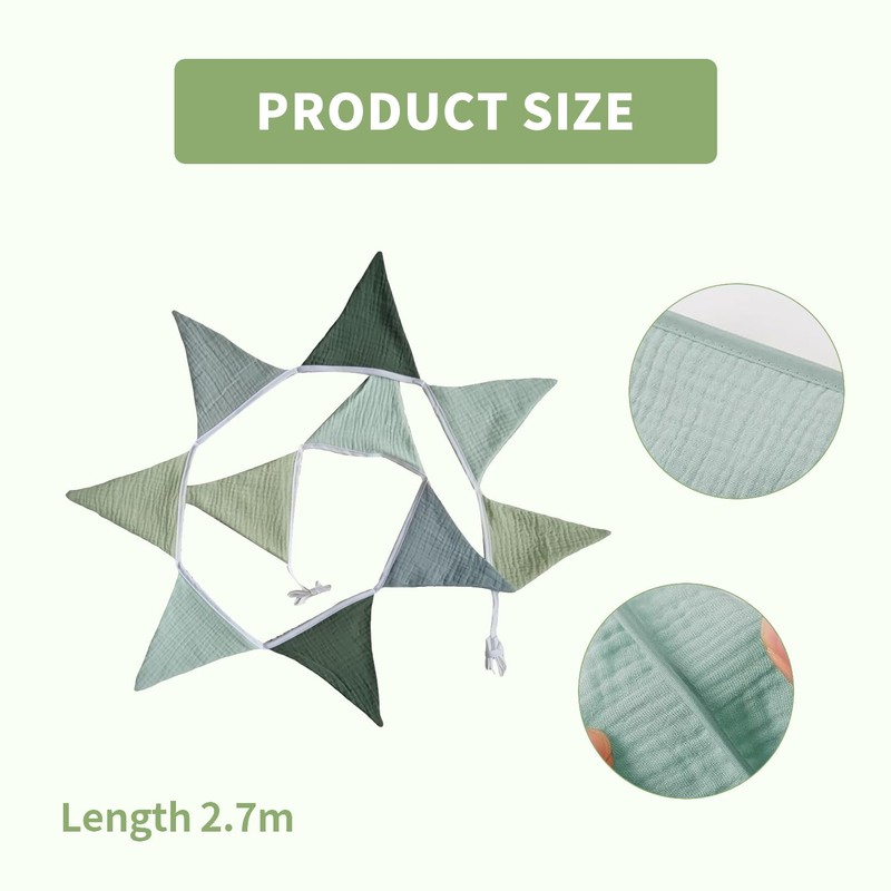 Cotton Fabric Bunting, Wall Decoration Gift