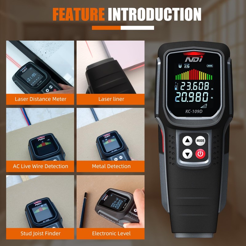 NDI Stud Finder Wall Scanner - 5 in 1 Electronic