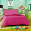 Comfort Collections Duvet Quilt Cover With Matching Pillow Case Plain
