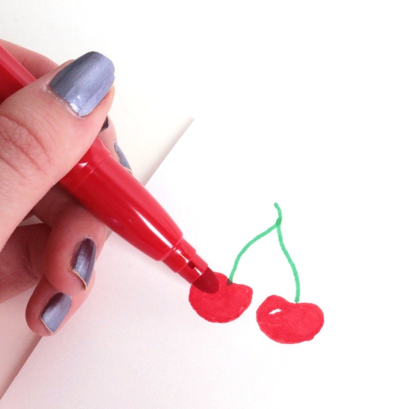 16x Chunky Jumbo Fibre Pens - Thick, Easy Grip Colourful