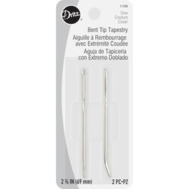 Dritz Sharps Hand, Size 7, 20 Count Bent Tip Tapestry Needles, Nickel 2