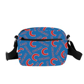 CMNIM Chic-go Gift Cubs Blue Baseball Shoulder Purse Chicago Crossbody Bag For Ch-cago Sports Fan Gift Baseball Handbag (Chicago H CB)