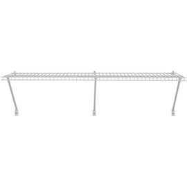 ClosetMaid 1074 Heavy-Duty Wire Shelf Kit, 4-Feet X 16-Inch, White