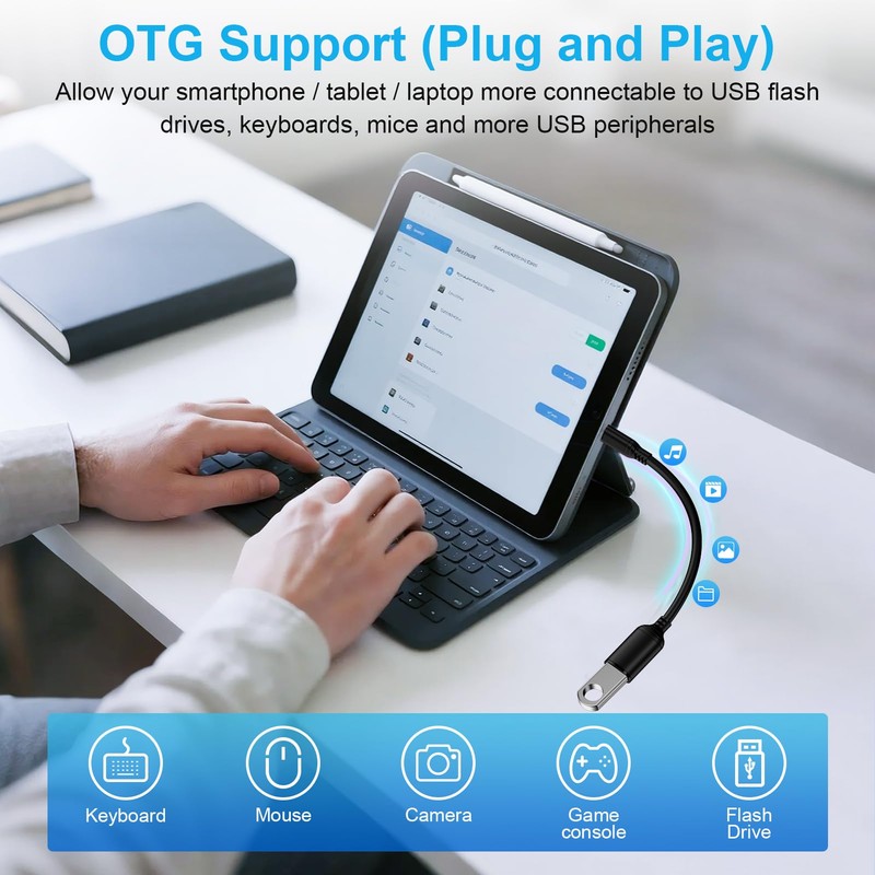 USB C to USB 3.0 Adapter, 5Gbps High-Speed Data Transfer