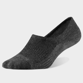 WANDER No Show Socks Mens 7 Pair Cotton Thin Non Slip Low Cut Men Invisible Sock(Sock Size:12-14, 7 dark grey)