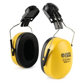 Hard Hat Mounted Ear Muffs Helmet Attachable Hearing Protection Safety Earmuff Professional Hard Hat Attachment Ear muff for Construction or Manufacturing NRR 27dB Noise Protection