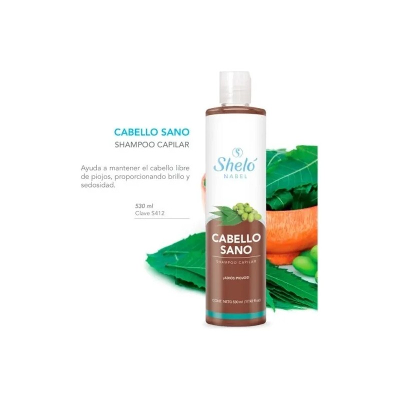 Shampoo Cabello Sano Antipiojos Con Neem Y Árbol De Té